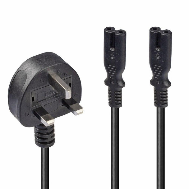 Lindy 30372 2.5m Y Mains Power Cable  3 30372