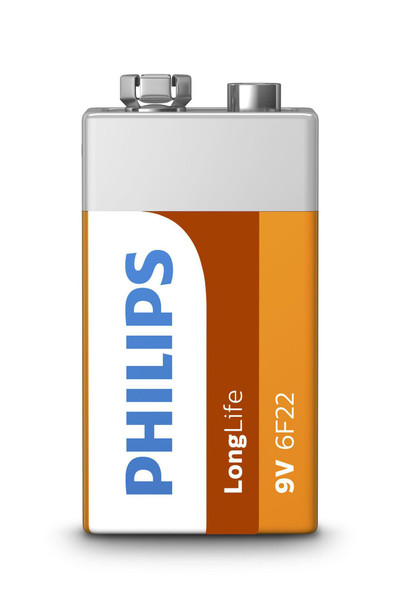 Philips 6F22L1B/10 LongLife 9V 1-blister 6F22L1B/10