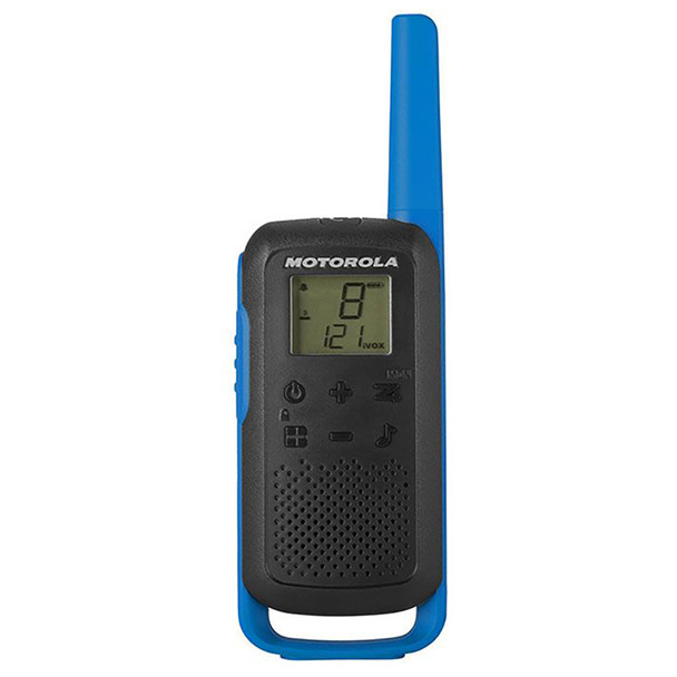 Motorola TLKR T62 Walkie-Talkie Radios Twin Pack Blue TLKRT62BLUE