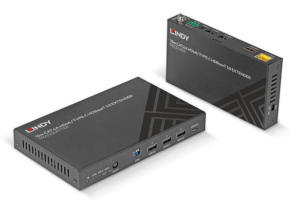 Lindy 38346 70m Cat.6A HDMI 4K60 & Type C 38346
