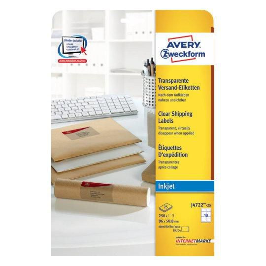 Avery J4722-25 Self-Adhesive Label Rounded J4722-25