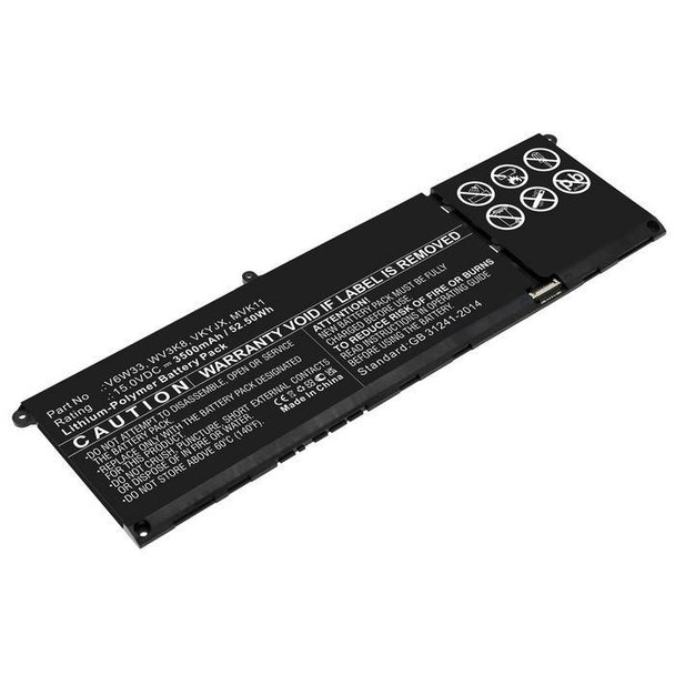 CoreParts WV3K8-CP Laptop Battery. 52.50Wh WV3K8-CP