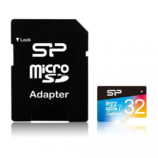 Silicon Power SP032GBSTHDU1V20SP Superior 32 Gb Microsdhc SP032GBSTHDU1V20SP