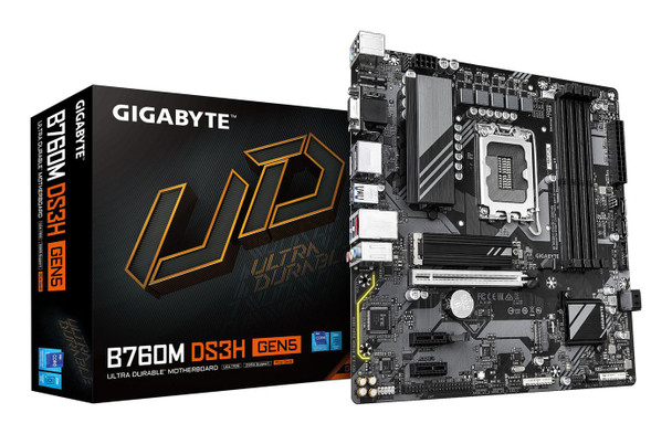 Gigabyte 9MB76MS55-00-G10 B760M Ds3H Gen5 Motherboard - 9MB76MS55-00-G10