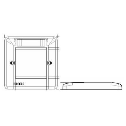 Belden NN01536 Faceplate Euromod Outlet NN01536
