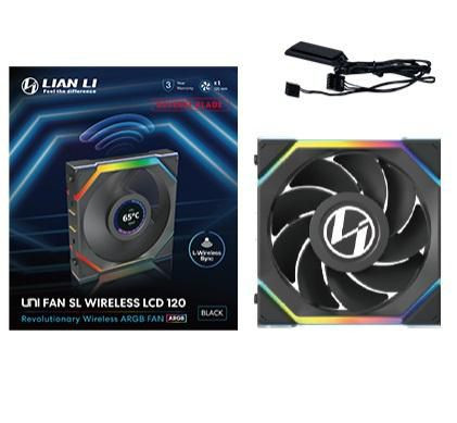 Lian Li 12RSLLCD1W1B Uni Fan Sl Wireless Lcd 120 12RSLLCD1W1B