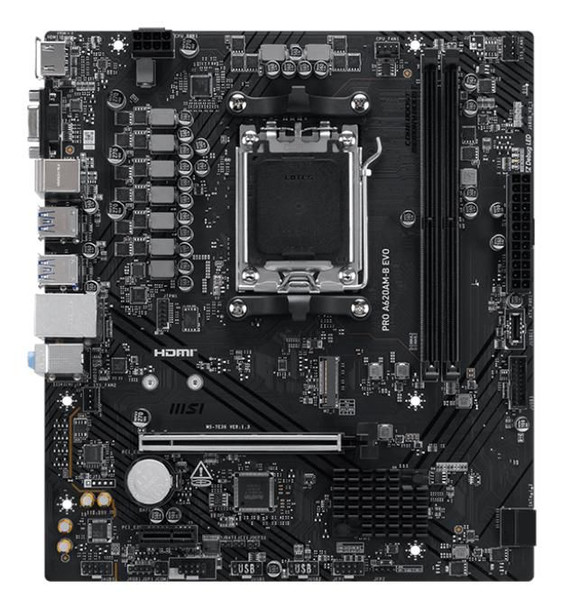 MSI 7E36-001R Pro A620Am-B Evo Motherboard 7E36-001R