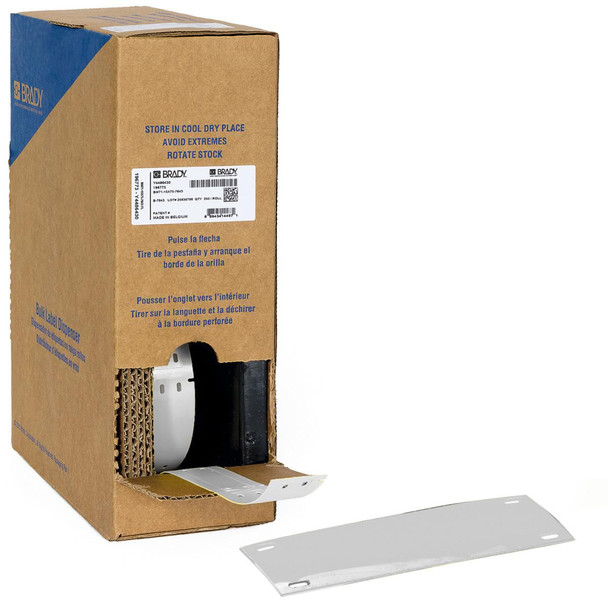 Brady BM-25X75-7598-SV Bulk Linerless Polyester BM-25X75-7598-SV