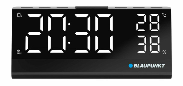 Blaupunkt CR10ALU Radio Clock Black CR10ALU