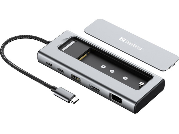 Sandberg 136-82 USB-C 6in1 Travel Dock SSD 136-82