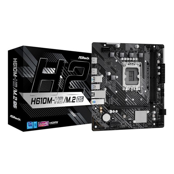 Asrock H610M-H2/M.2 D5 Intel H610 LGA 1700 Micro ATX H610M-H2/M.2 D5
