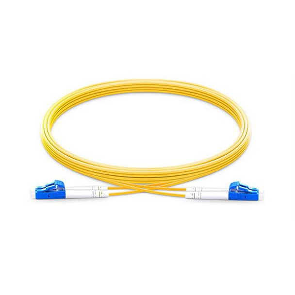 Origin Storage LC-LC OS2 Fibre Optic Cable Singlemode Duplex - Yellow 0.5m CAB-OS2-LC-LC-0.5M-D-OS