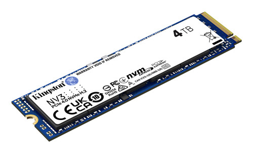 Kingston Technology 4000G Nv3 M.2 2280 Nvme Ssd. Ssd Capacity: 4 Tb Ssd form Fac SNV3S/4000G