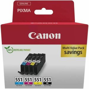 Canon 6509B015. Supply Type: Multi Pack Printing Colours: Black Cyan Magenta Yel 6509B015