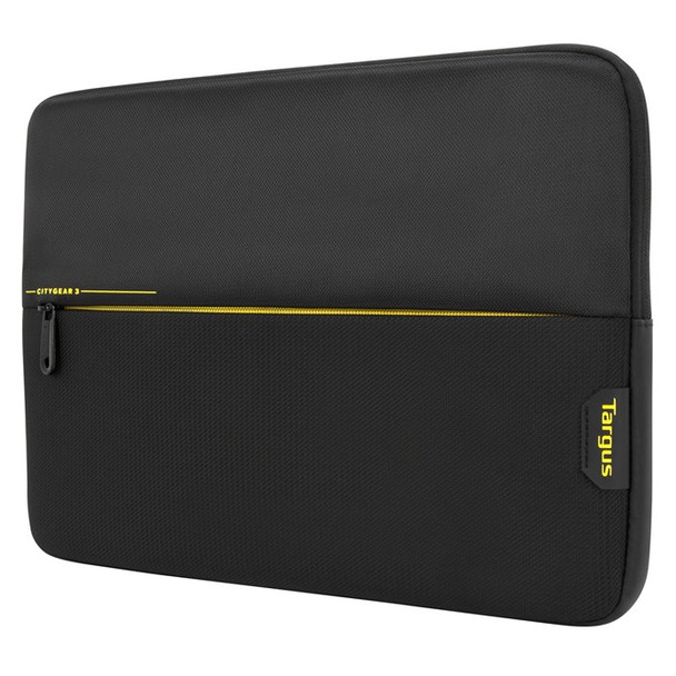 Targus CityGear 3 39.6 cm 15.6 Sleeve case Black Yellow" TSS994GL