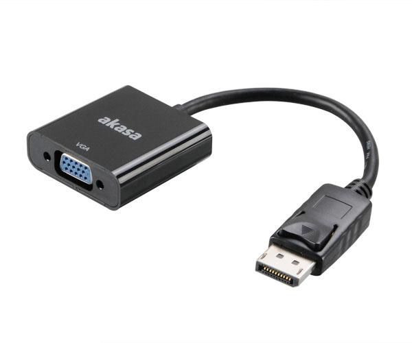 Akasa AK-CBDP04-20BK Video Cable Adapter 0.2 M Vga AK-CBDP04-20BK