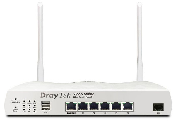 Draytek V2866VAC-DE-AT-CH Vigor 2866Vac Wireless Router V2866VAC-DE-AT-CH