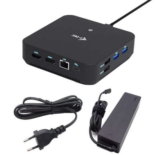 I-Tec Usb-C Dp Dual Hdmi Docking Station With Power Delivery 100 W + Universal C C31TRIVIDPRO100WUK