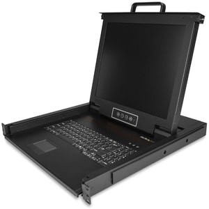 Startech Rackmount Kvm Console 1U 17" Lcd Monitor Single Port Vga Kvm Server Rac RKCONS1701