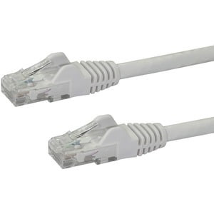 Startech 50Cm Cat6 Ethernet Cable White Snagless Gigabit 100W Poe Utp 650Mhz Cat N6PATC50CMWH