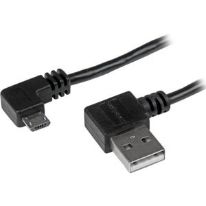 Startech 2M 6 Ft Micro-Usb Cable With Right-Angled Connectors M/M Usb A To Micro USB2AUB2RA2M