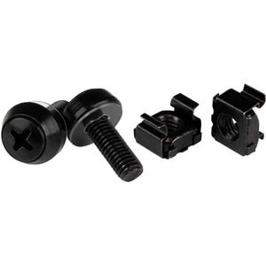Startech M6 X 12Mm Screws And Cage Nuts 50 Pack Black M6 Mounting Screws & Cage CABSCREWM6B