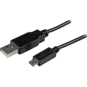 Startech 2M Mobile Charge Sync Usb To Slim Micro Usb Cable Smartphones & Tablets USBAUB2MBK