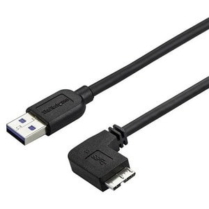 Startech 0.5M 20In Slim Micro Usb 3.0 5Gbps Cable M/M Usb 3.0 A To Right-Angle M USB3AU50CMRS