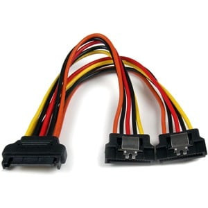 Startech 15Cm Latching Sata Power Y Splitter Cable Adapter M/F 6 " Serial Ata Po PYO2LSATA