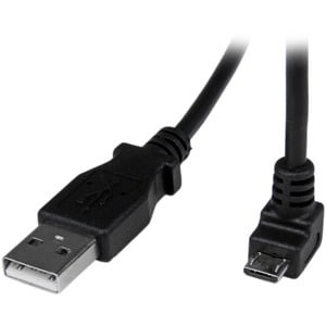 Startech 2M Micro Usb Cable A To Down Angle Micro B Cable for Smartphone Digital USBAUB2MD
