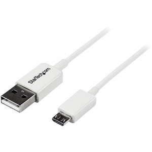 Startech 1M White Micro Usb Cable A To Micro B Cable for Cellular Phone Camera H USBPAUB1MW