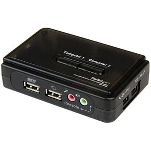 Startech 2 Port Usb Kvm Kit With Cables And Audio Switching Kvm / Audio Switch U SV211KUSB