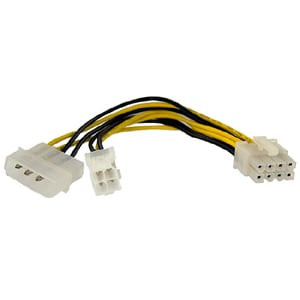 Startech 6In 4 Pin To 8 Pin Eps Power Adapter With Lp4 F/M Connect Your Non-Eps EPS48ADAP