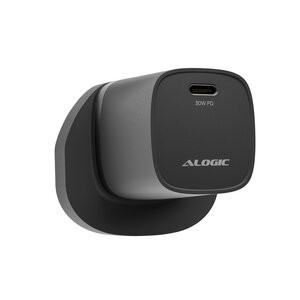 Alogic  30W Gan Usb-C Charger Iphone Ipad Smartphone WCG1X30BK-UK
