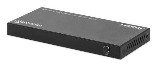 Manhattan Hdmi Splitter With Downscaling 4-Port  4K@60Hz Displays Output From X1 208369