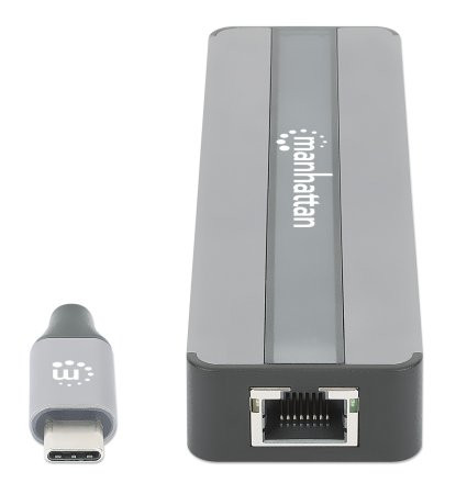 Manhattan Usb-C Dock/Hub With Card Reader Ports X5: Ethernet Hdmi Usb-A X2 And U 153928