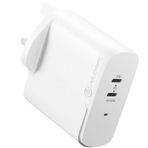Alogic 63W Dual Usb-C Port Gan Charger Laptop Iphone Ipad Smartphone WCG2X63-UK
