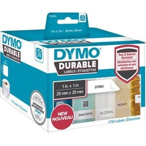 Dymo Durable. Product Colour: White Label Type: Self-Adhesive Printer Label Mate 2112286