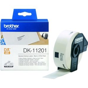 Brother DK11201 Address Label 29 Mm Width X 90 Mm Length Rectangle White 400 / R DK11201