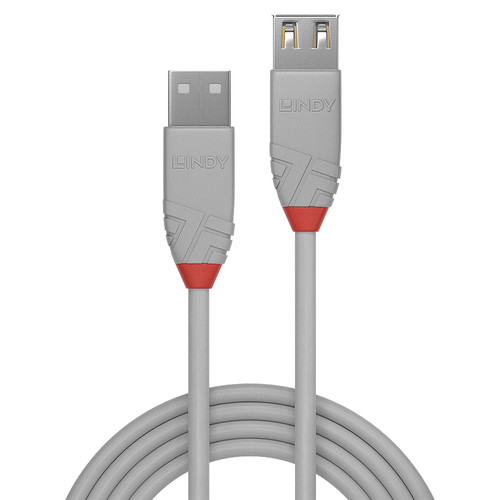 Lindy 1M Usb 2.0 Type A Extension Cable Anthra Line Grey. Cable Length: 1 M. Con 36712