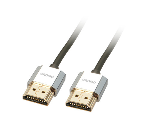 Lindy 0.5M Cromo Slim High Speed Hdmi Cable With Ethernet. Cable Length: 0.5 M C 41670