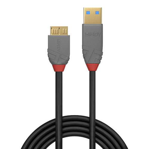 Lindy 2M Usb 3.2 Type A To Micro-B Cable 5Gbps Anthra Line. Cable Length: 2 M. C 36767