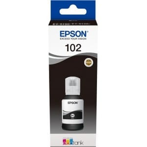 Epson 102 Ecotank Pigment Black Ink Bottle. Black Ink Type: Pigment-Based Ink Bl C13T03R140