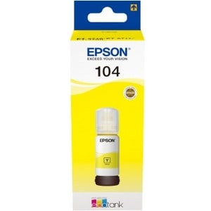 Epson 104 Ecotank Yellow Ink Bottle. Type: Original Printing Colours: Yellow Bra C13T00P440
