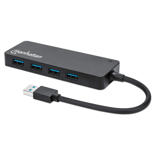 Manhattan Usb-A 4-Port Hub 4X Usb-A Ports 5 Gbps Usb 3.2 Gen1 Aka Usb 3.0 Bus Po 164900