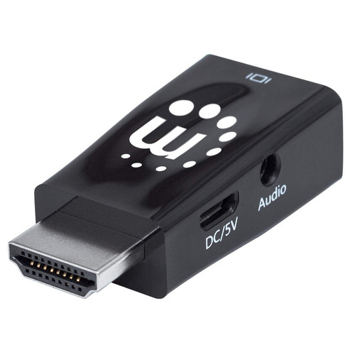 Manhattan Hdmi To Vga With Audio Converter 1080P Male To Female Micro-Usb Power 151542