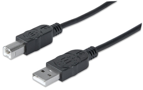 Manhattan Usb-A To Usb-B Cable 3M Male To Male 480 Mbps Usb 2.0 Hi-Speed Usb Bla 333382