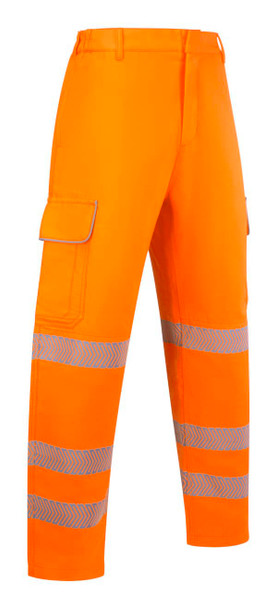 Beeswift Arc Compliant Hi-Vis Trousers Orange Size 34T CARC165OR34T