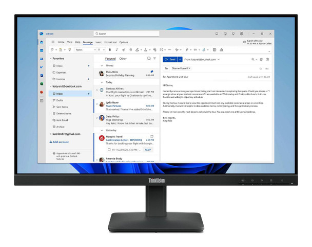 Lenovo 64B5KAT1EU ThinkVision S24-4e - LED 64B5KAT1EU