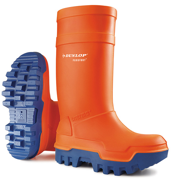 Dunlop Purofort Thermo+ Full Safety Wellingtons Orange Size 9 C66234309